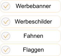 Werbebanner Werbeschilder Fahnen Flaggen